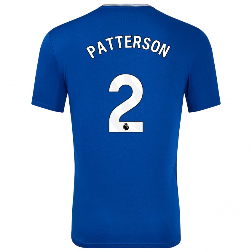 Miesten Nathan Patterson #2 Sininen Kanssa Kotipaita 2024/25 Lyhythihainen Paita T-Paita