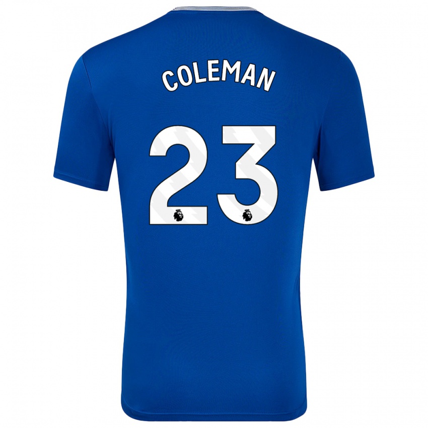 Miesten Seamus Coleman #23 Sininen Kanssa Kotipaita 2024/25 Lyhythihainen Paita T-Paita