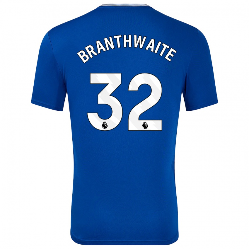 Miesten Jarrad Branthwaite #32 Sininen Kanssa Kotipaita 2024/25 Lyhythihainen Paita T-Paita