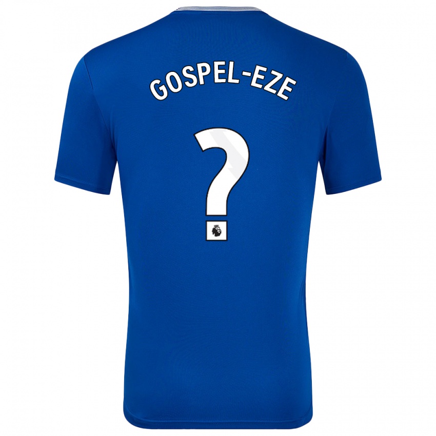 Miesten Goodness Gospel-Eze #0 Sininen Kanssa Kotipaita 2024/25 Lyhythihainen Paita T-Paita