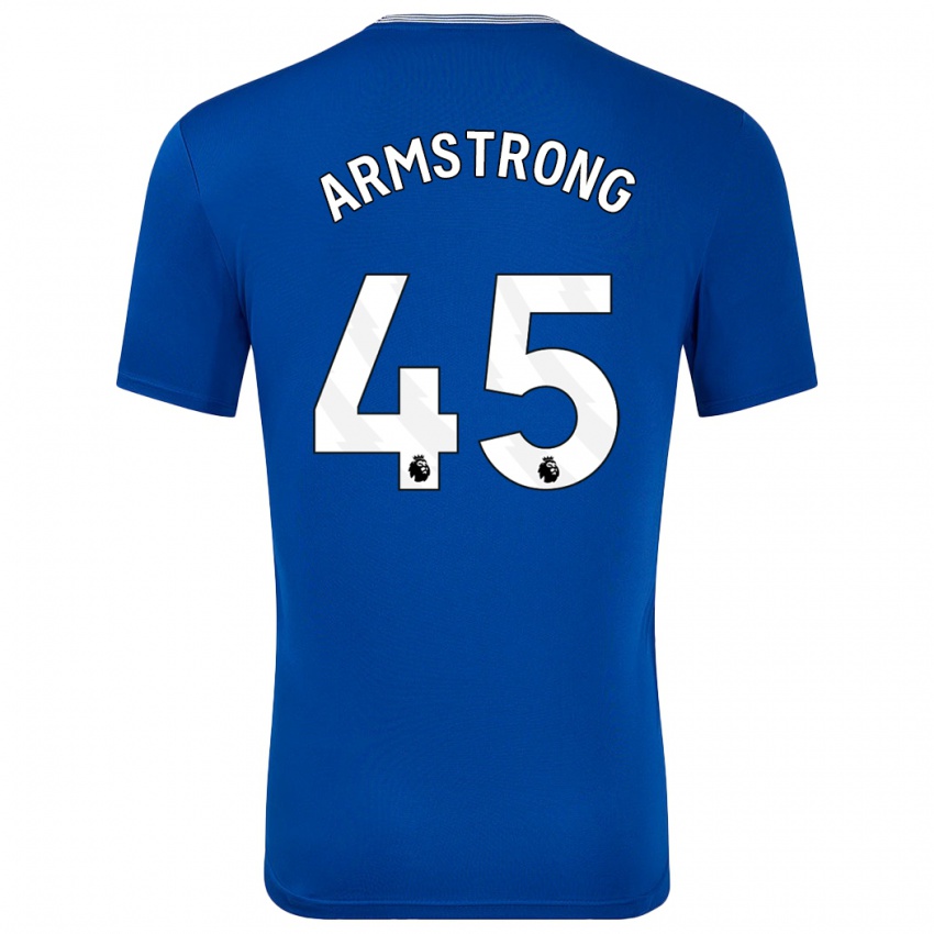 Miesten Harrison Armstrong #45 Sininen Kanssa Kotipaita 2024/25 Lyhythihainen Paita T-Paita