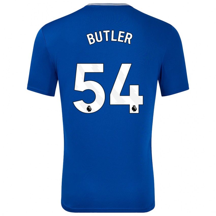 Miesten Jack Butler #54 Sininen Kanssa Kotipaita 2024/25 Lyhythihainen Paita T-Paita