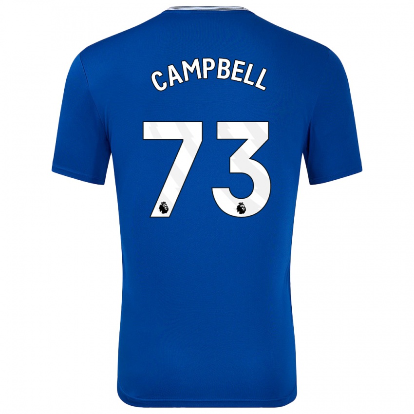 Miesten Elijah Campbell #73 Sininen Kanssa Kotipaita 2024/25 Lyhythihainen Paita T-Paita