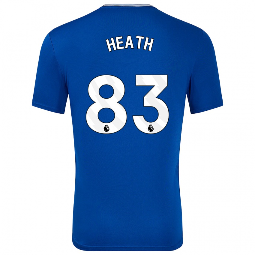 Miesten Isaac Heath #83 Sininen Kanssa Kotipaita 2024/25 Lyhythihainen Paita T-Paita