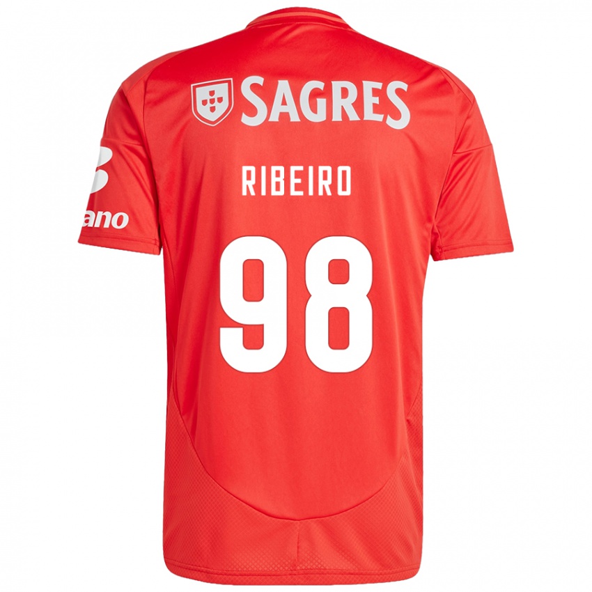 Miesten Ricardo Ribeiro #98 Punainen Valkoinen Kotipaita 2024/25 Lyhythihainen Paita T-Paita