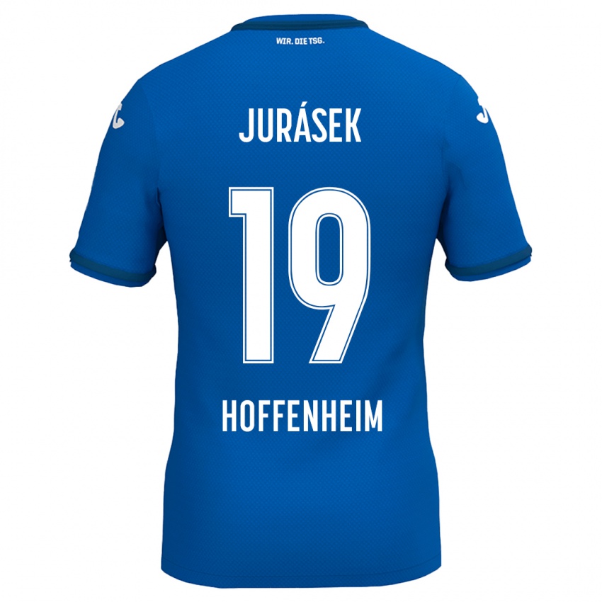 Miesten David Jurásek #19 Kuninkaallinen Sininen Kotipaita 2024/25 Lyhythihainen Paita T-Paita