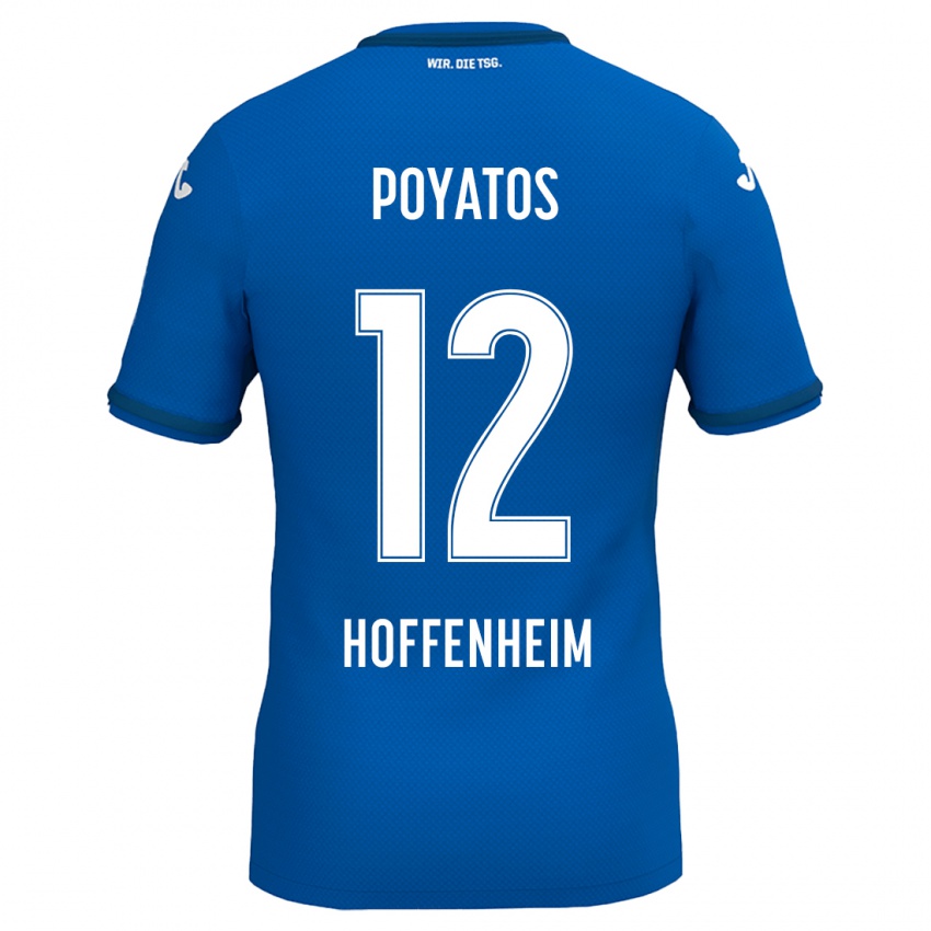 Miesten Miguel Poyatos #12 Kuninkaallinen Sininen Kotipaita 2024/25 Lyhythihainen Paita T-Paita