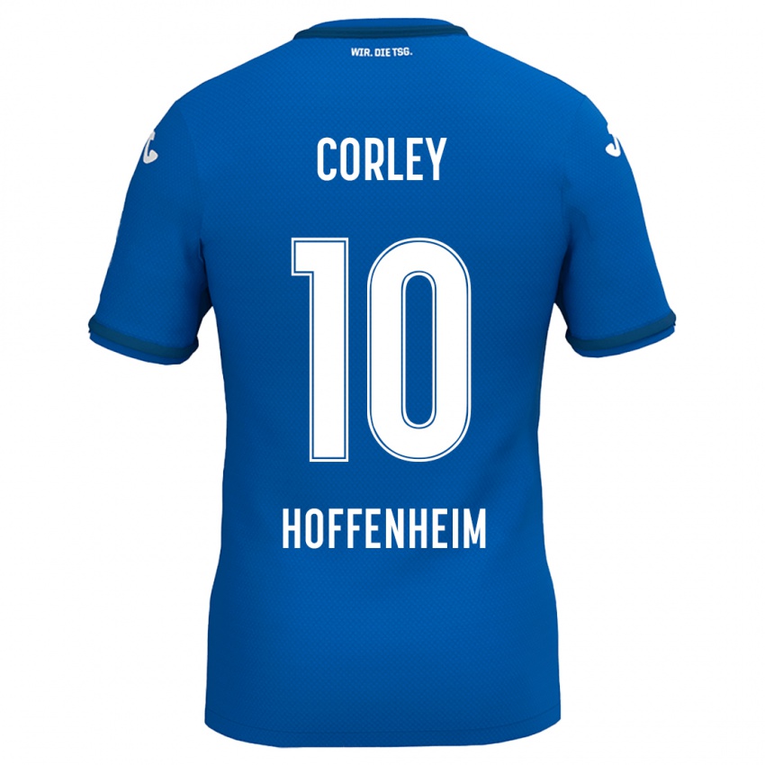 Miesten Gia Corley #10 Kuninkaallinen Sininen Kotipaita 2024/25 Lyhythihainen Paita T-Paita