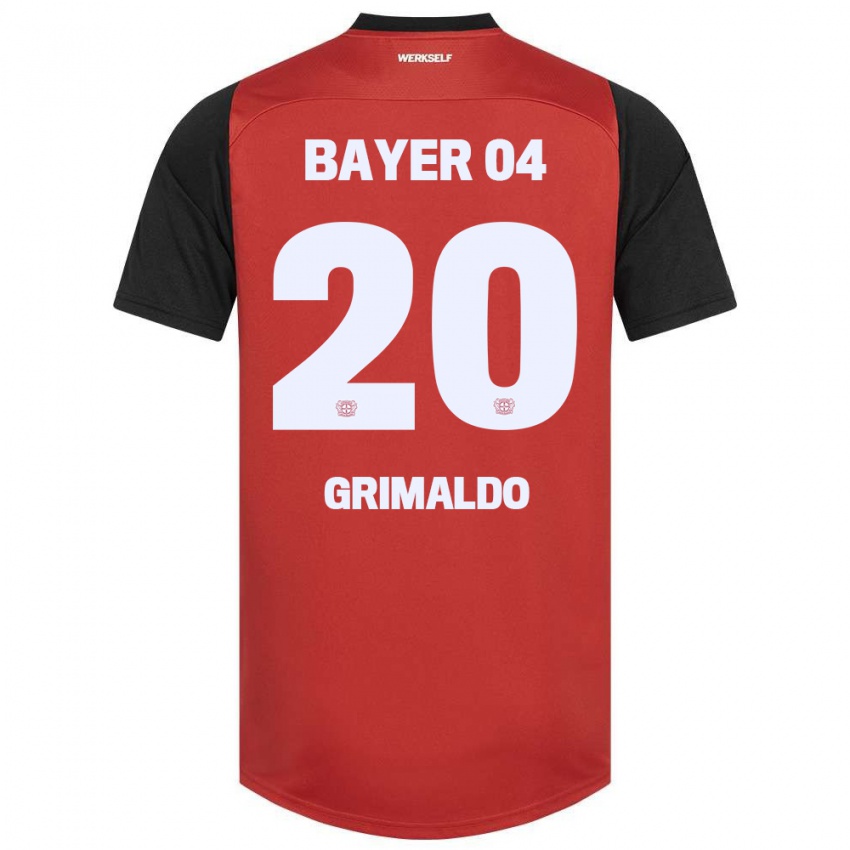 Miesten Alejandro Grimaldo #20 Punainen Musta Kotipaita 2024/25 Lyhythihainen Paita T-Paita