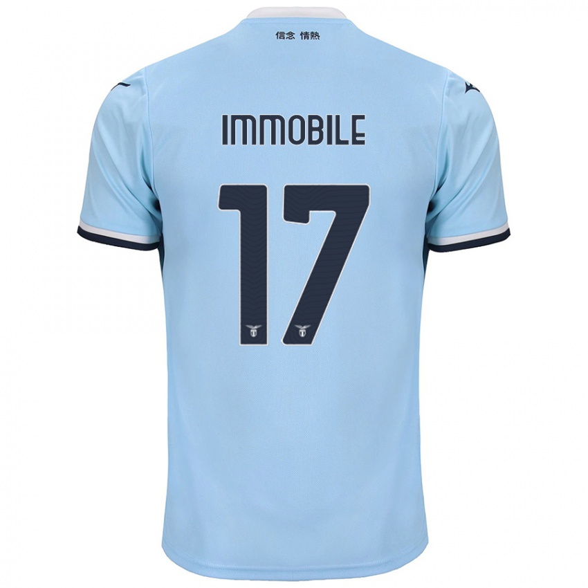 Miesten Ciro Immobile #17 Sininen Kotipaita 2024/25 Lyhythihainen Paita T-Paita