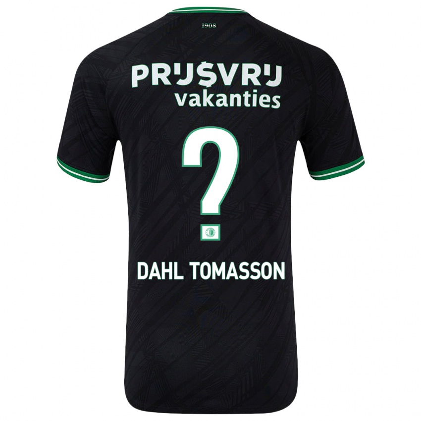 Miesten Luca Dahl Tomasson #0 Musta Vihreä Vieraspaita 2024/25 Lyhythihainen Paita T-Paita