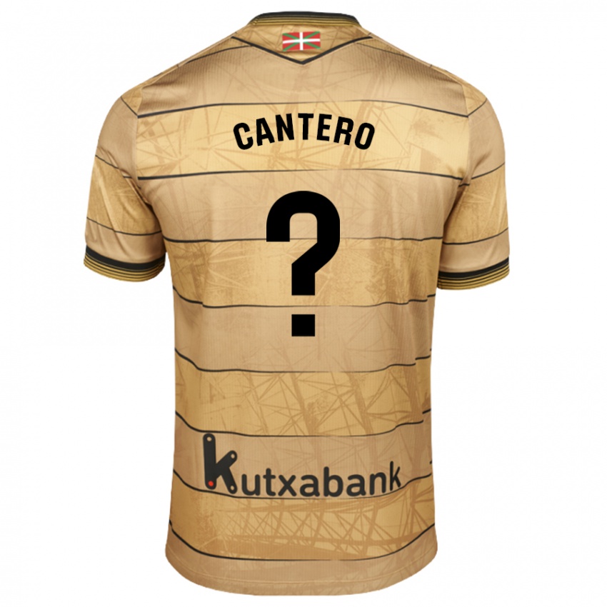 Miesten Yago Cantero #0 Ruskea Vieraspaita 2024/25 Lyhythihainen Paita T-Paita