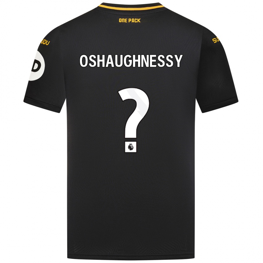 Naisten Joe Oshaughnessy #0 Musta Vieraspaita 2024/25 Lyhythihainen Paita T-Paita