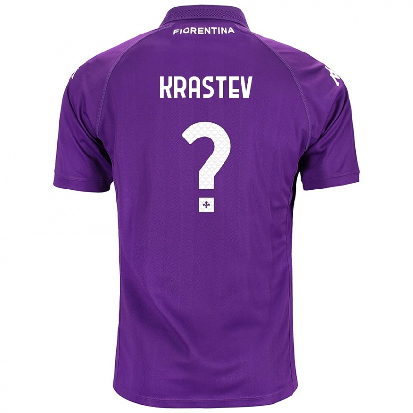 Lapset Dimo Krastev #0 Violetti Kotipaita 2024/25 Lyhythihainen Paita T-Paita