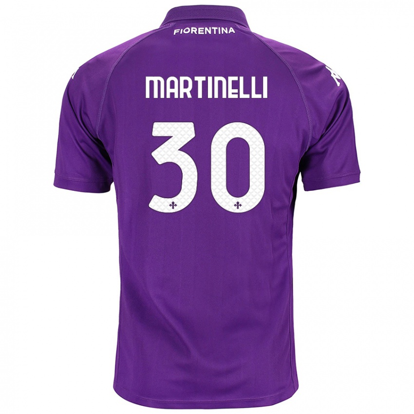 Lapset Tommaso Martinelli #30 Violetti Kotipaita 2024/25 Lyhythihainen Paita T-Paita