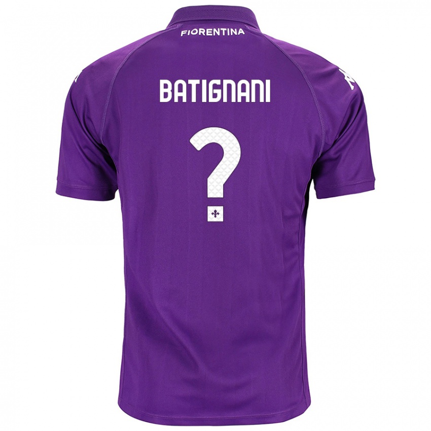 Lapset Francesco Batignani #0 Violetti Kotipaita 2024/25 Lyhythihainen Paita T-Paita