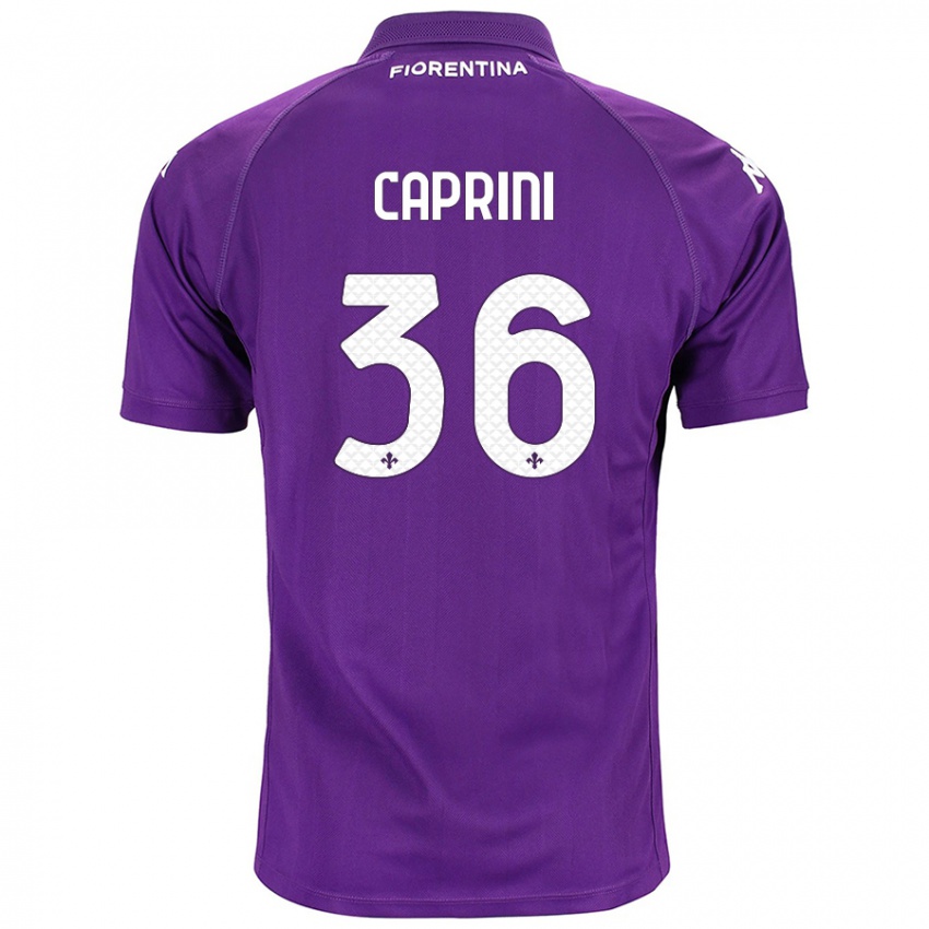 Lapset Maat Daniel Caprini #36 Violetti Kotipaita 2024/25 Lyhythihainen Paita T-Paita