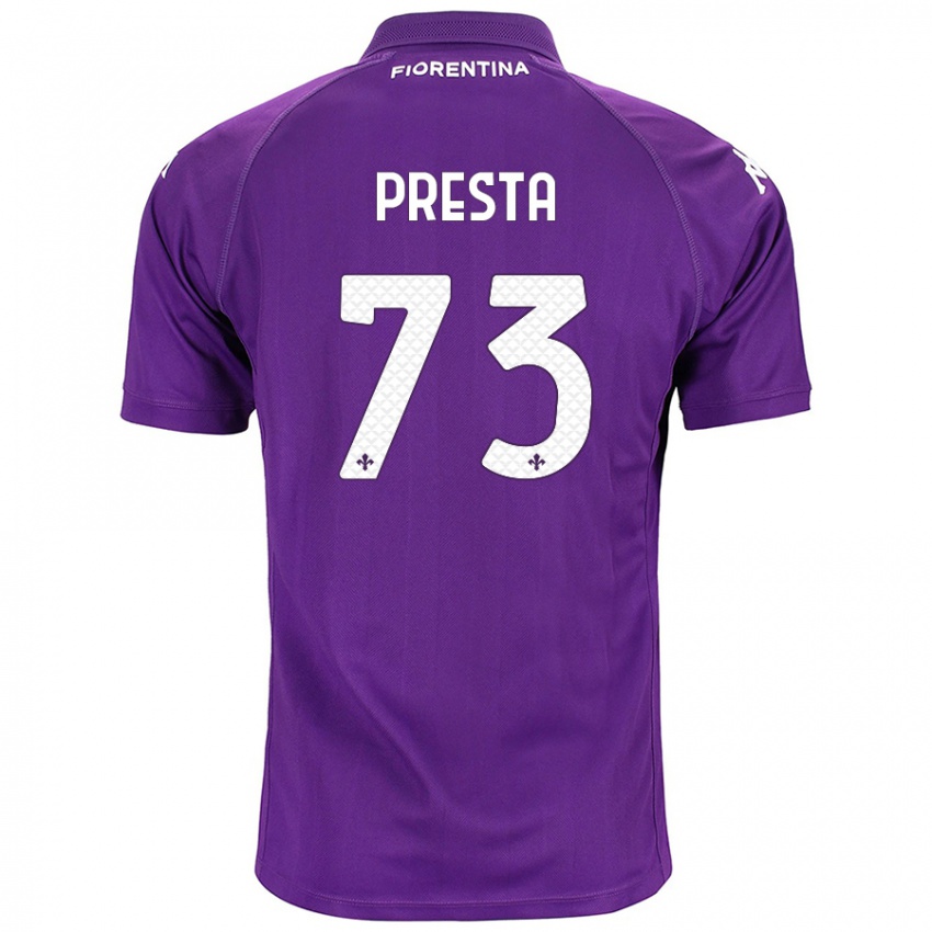 Lapset Francesco Presta #73 Violetti Kotipaita 2024/25 Lyhythihainen Paita T-Paita