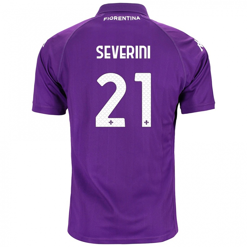 Lapset Emma Severini #21 Violetti Kotipaita 2024/25 Lyhythihainen Paita T-Paita