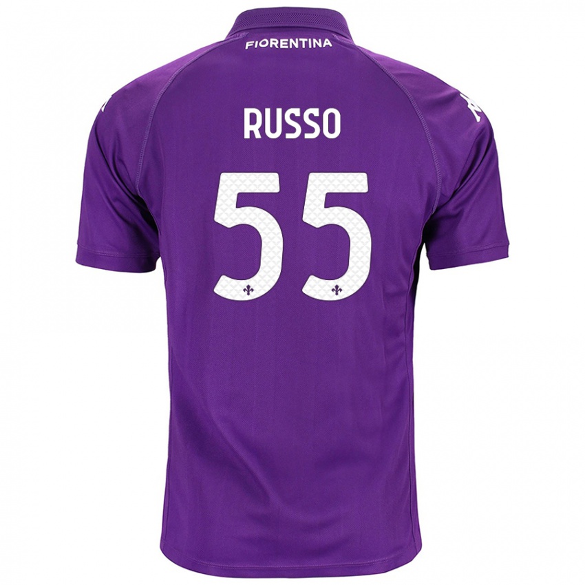 Lapset Federica Russo #55 Violetti Kotipaita 2024/25 Lyhythihainen Paita T-Paita