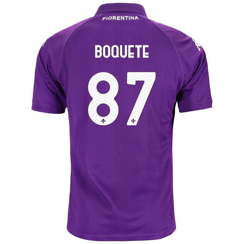 Lapset Veronica Boquete #87 Violetti Kotipaita 2024/25 Lyhythihainen Paita T-Paita