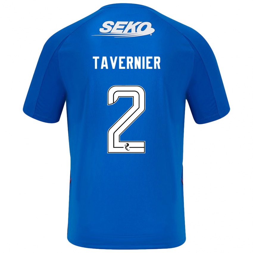 Lapset James Tavernier #2 Tummansininen Kotipaita 2024/25 Lyhythihainen Paita T-Paita