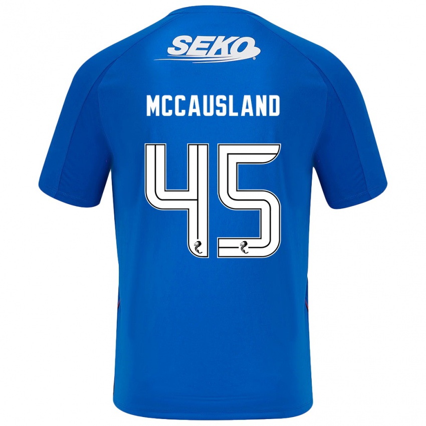 Lapset Ross Mccausland #45 Tummansininen Kotipaita 2024/25 Lyhythihainen Paita T-Paita