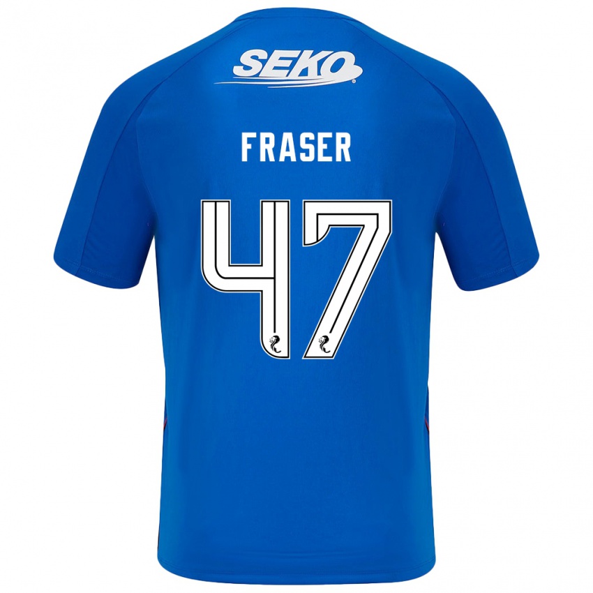 Lapset Robbie Fraser #47 Tummansininen Kotipaita 2024/25 Lyhythihainen Paita T-Paita