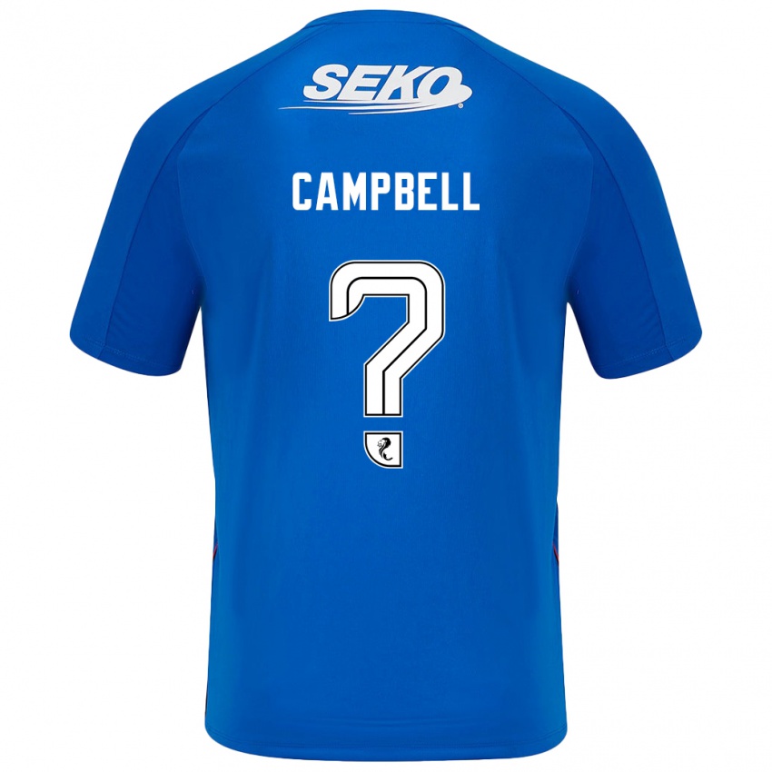 Lapset Connor Campbell #0 Tummansininen Kotipaita 2024/25 Lyhythihainen Paita T-Paita