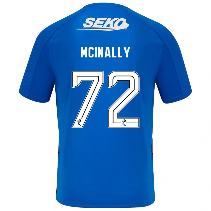 Lapset Darren Mcinally #72 Tummansininen Kotipaita 2024/25 Lyhythihainen Paita T-Paita