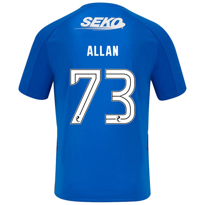 Lapset Connor Allan #73 Tummansininen Kotipaita 2024/25 Lyhythihainen Paita T-Paita