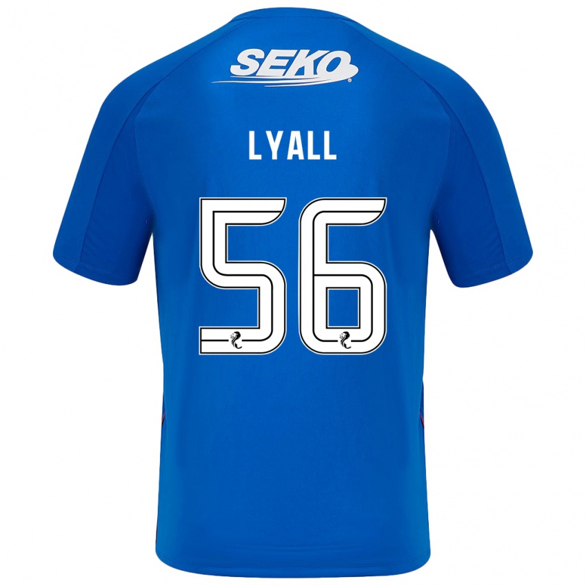 Lapset Arron Lyall #56 Tummansininen Kotipaita 2024/25 Lyhythihainen Paita T-Paita