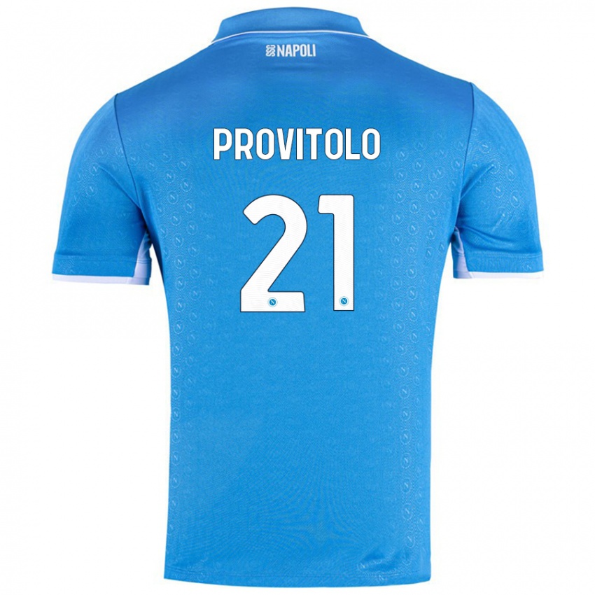 Lapset Vincenzo Provitolo #21 Taivaansininen Kotipaita 2024/25 Lyhythihainen Paita T-Paita