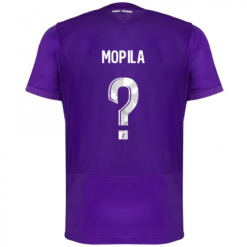 Lapset Schinéar Mopila #0 Violetti Valkoinen Kotipaita 2024/25 Lyhythihainen Paita T-Paita