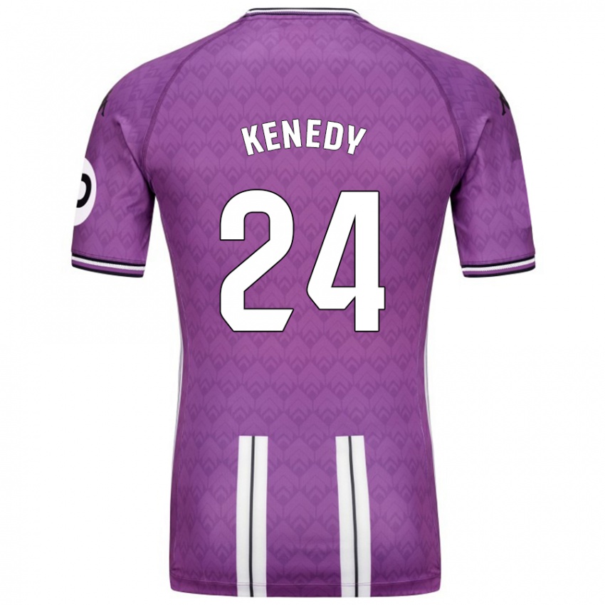 Lapset Kenedy #24 Violetti Valkoinen Kotipaita 2024/25 Lyhythihainen Paita T-Paita