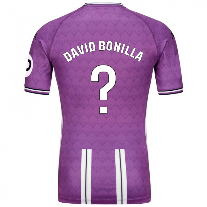 Lapset Juan David Bonilla #0 Violetti Valkoinen Kotipaita 2024/25 Lyhythihainen Paita T-Paita