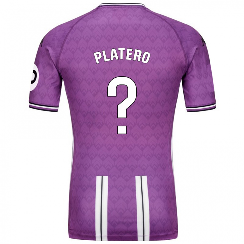 Lapset Miguel Platero #0 Violetti Valkoinen Kotipaita 2024/25 Lyhythihainen Paita T-Paita