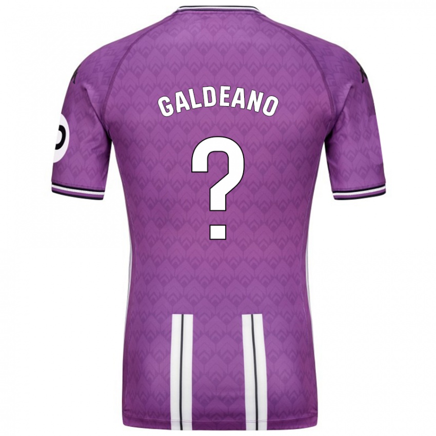 Lapset Alejandro Galdeano #0 Violetti Valkoinen Kotipaita 2024/25 Lyhythihainen Paita T-Paita