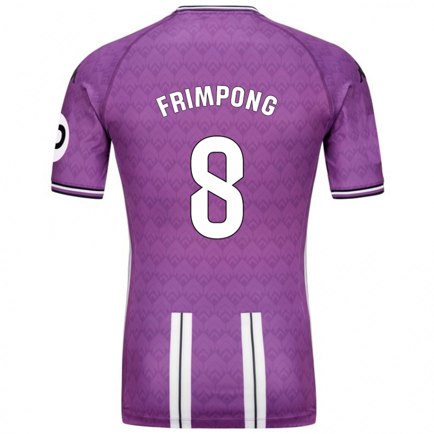 Lapset Eugene Frimpong #8 Violetti Valkoinen Kotipaita 2024/25 Lyhythihainen Paita T-Paita