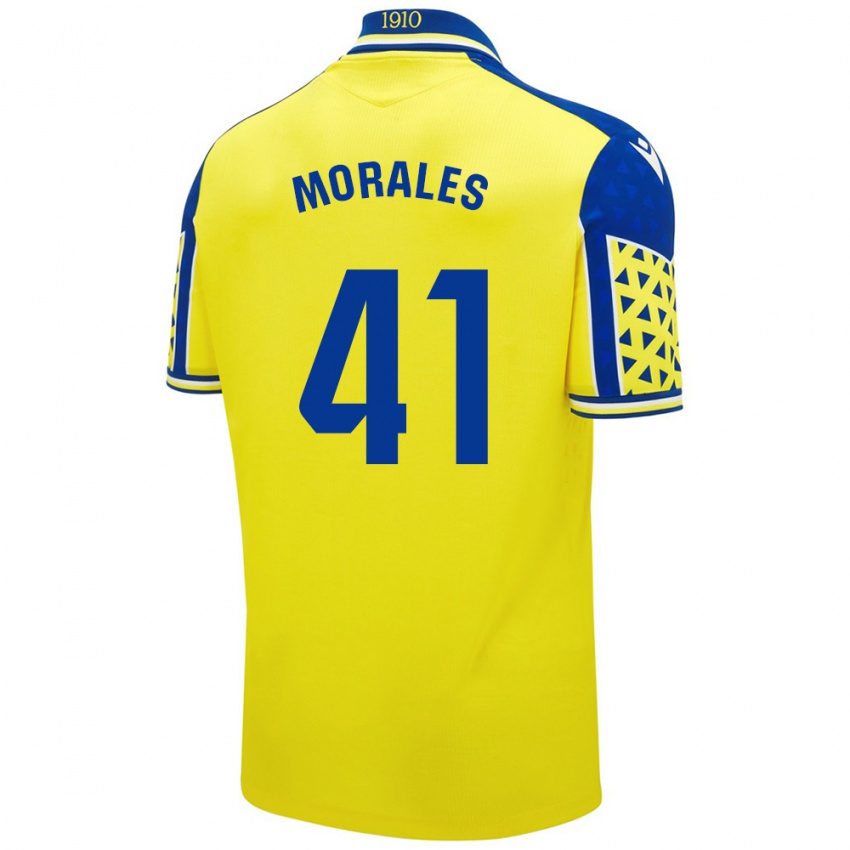 Lapset Luis Morales #41 Keltainen Sininen Kotipaita 2024/25 Lyhythihainen Paita T-Paita