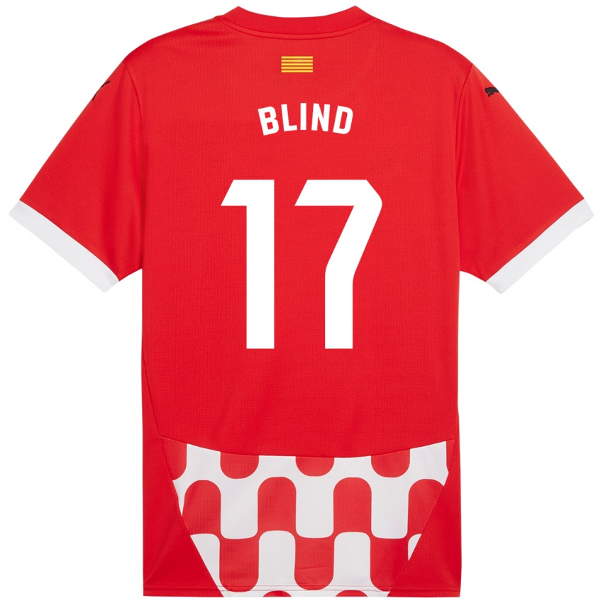 Lapset Daley Blind #17 Punainen Valkoinen Kotipaita 2024/25 Lyhythihainen Paita T-Paita