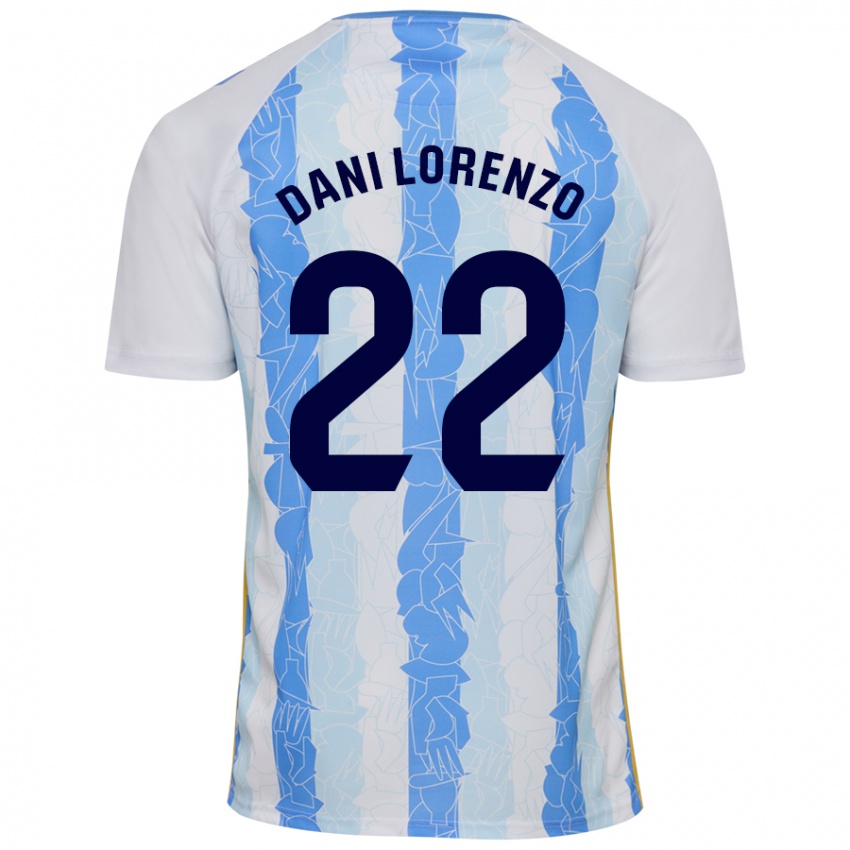 Lapset Dani Lorenzo #22 Valkoinen Sininen Kotipaita 2024/25 Lyhythihainen Paita T-Paita