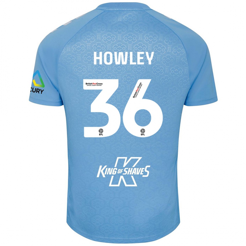 Lapset Ryan Howley #36 Sininen Valkoinen Kotipaita 2024/25 Lyhythihainen Paita T-Paita