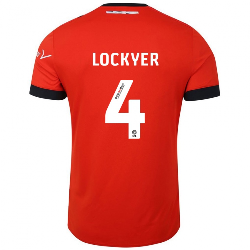 Lapset Tom Lockyer #4 Oranssi Musta Kotipaita 2024/25 Lyhythihainen Paita T-Paita