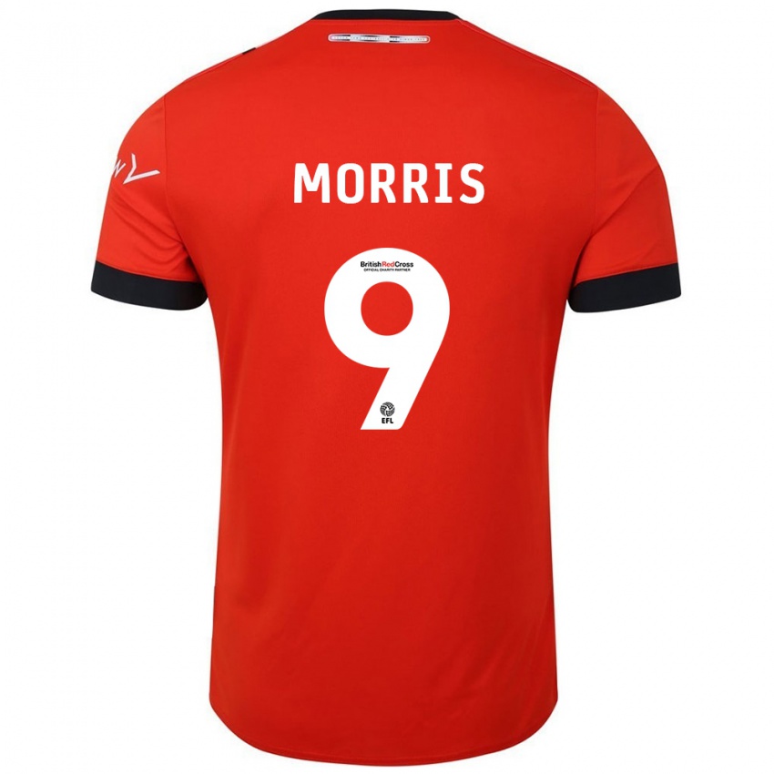 Lapset Carlton Morris #9 Oranssi Musta Kotipaita 2024/25 Lyhythihainen Paita T-Paita