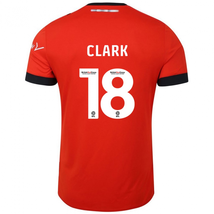 Lapset Jordan Clark #18 Oranssi Musta Kotipaita 2024/25 Lyhythihainen Paita T-Paita