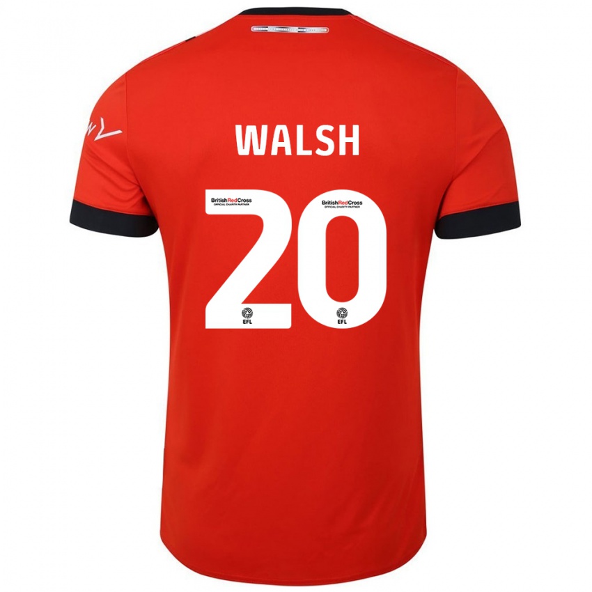 Lapset Liam Walsh #20 Oranssi Musta Kotipaita 2024/25 Lyhythihainen Paita T-Paita