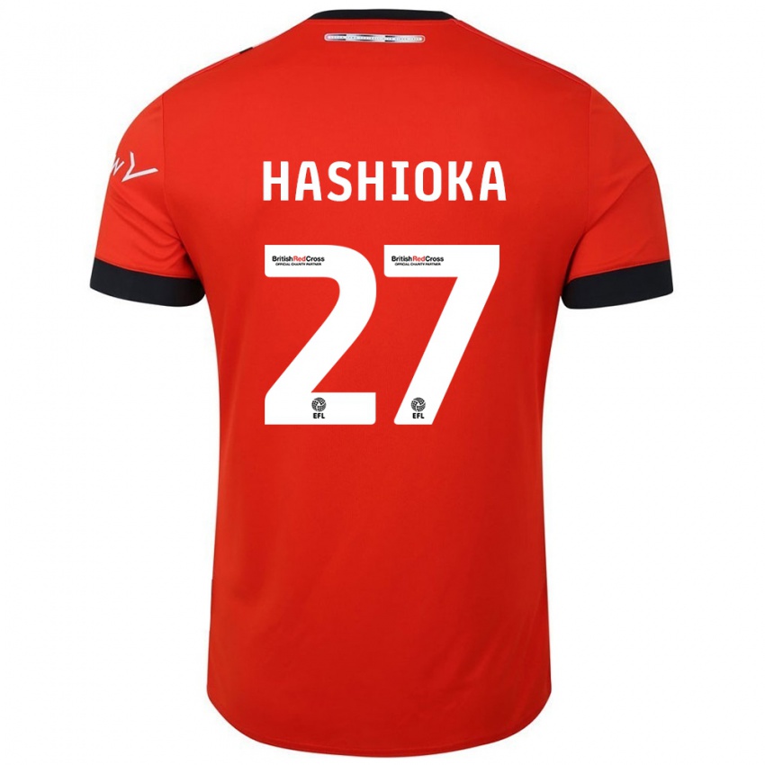 Lapset Daiki Hashioka #27 Oranssi Musta Kotipaita 2024/25 Lyhythihainen Paita T-Paita