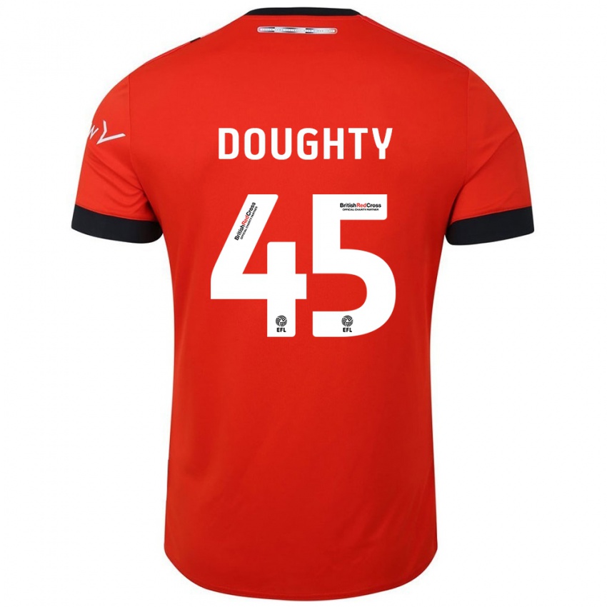 Lapset Alfie Doughty #45 Oranssi Musta Kotipaita 2024/25 Lyhythihainen Paita T-Paita