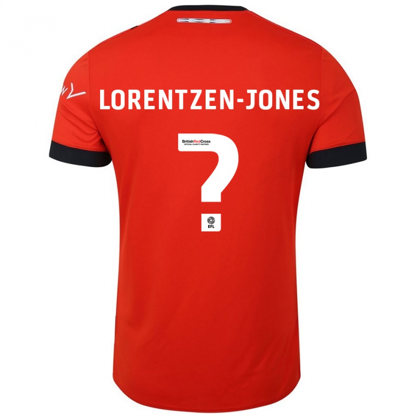 Lapset Jack Lorentzen-Jones #0 Oranssi Musta Kotipaita 2024/25 Lyhythihainen Paita T-Paita